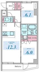 ドゥーエ板橋区役所前の物件間取画像